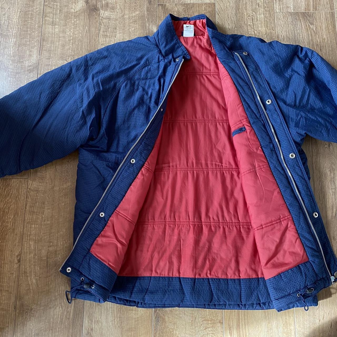 Nike Men's Blue and Red Coat | Depop