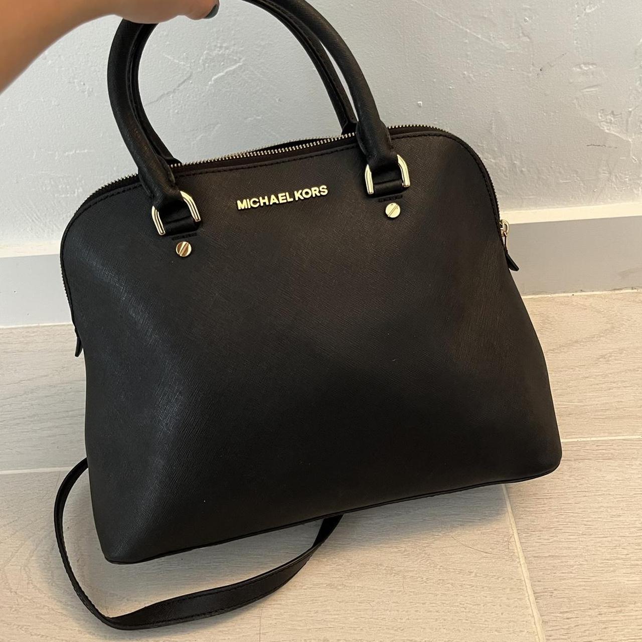 Buy the Michael Kors Cindy Dome Satchel & Saffiano Convertible Tote Bag