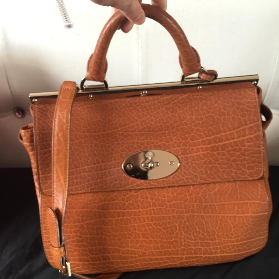 Mulberry Suffolk bag in shrunken calf - tan, hardly... - Depop