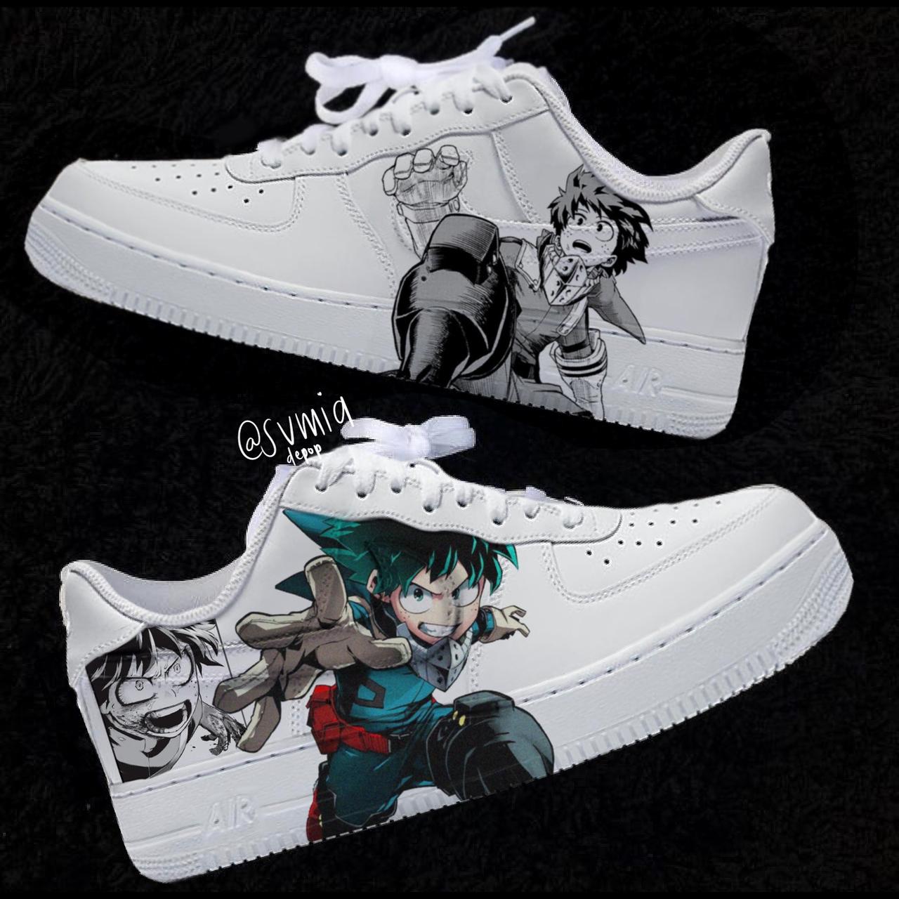 My Hero Academia Nike Sneakers Nike Air Deku My Hero Academia Deku
