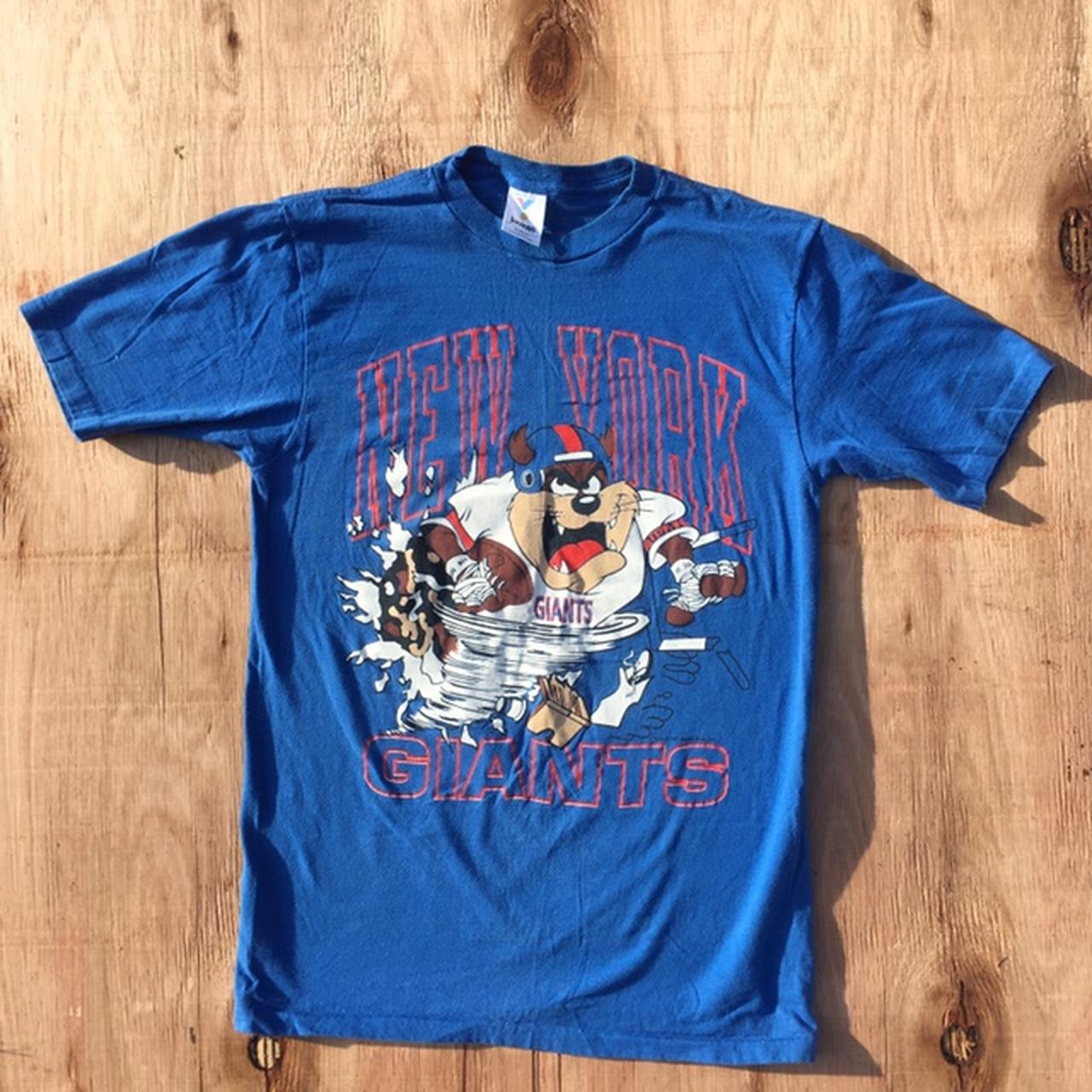 Big blue wrecking crew NY giants shirt good - Depop