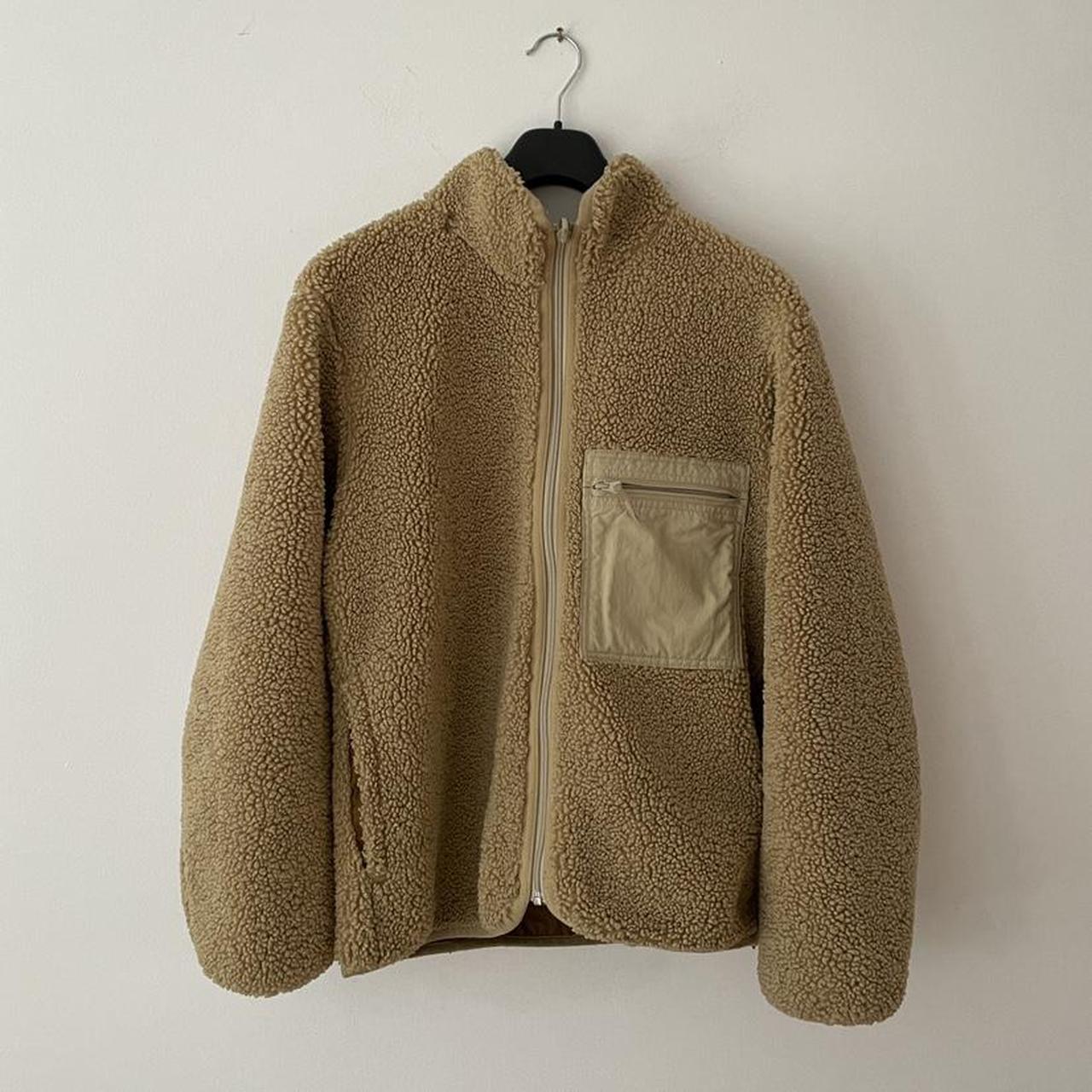 Uniqlo Pile-Lined Reversible Sherpa Fleece Jacket (x... - Depop