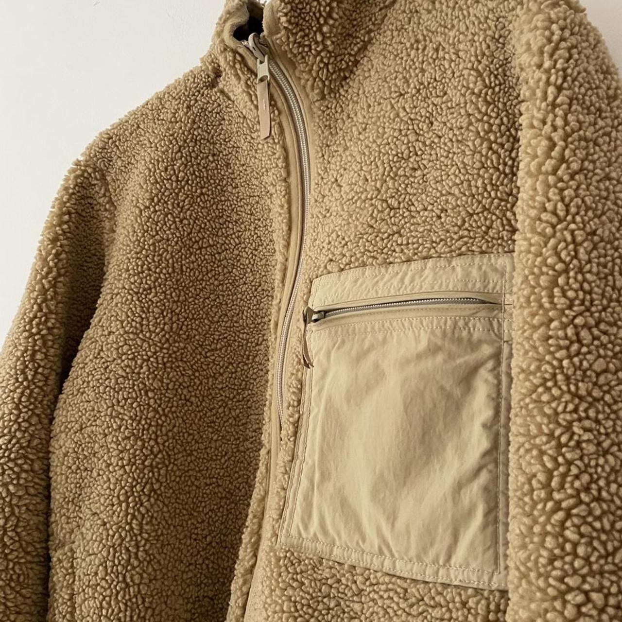 Uniqlo Pile-Lined Reversible Sherpa Fleece Jacket (x... - Depop