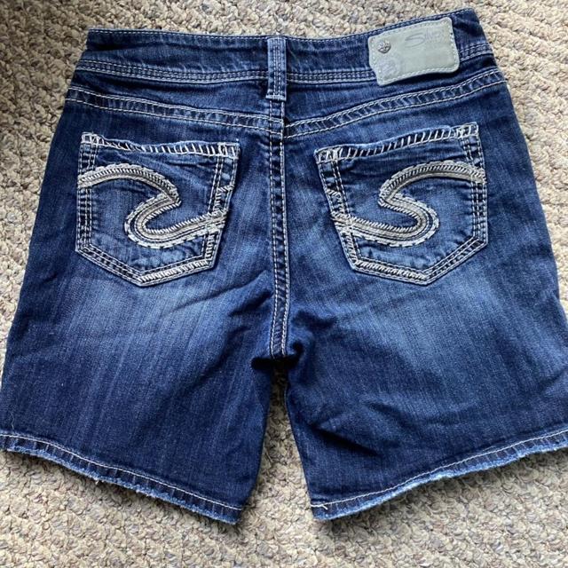 silver jean shorts mens