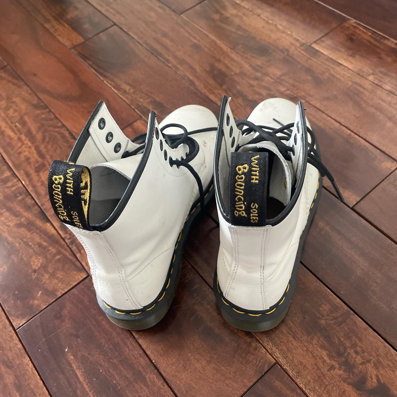 full white doc martens