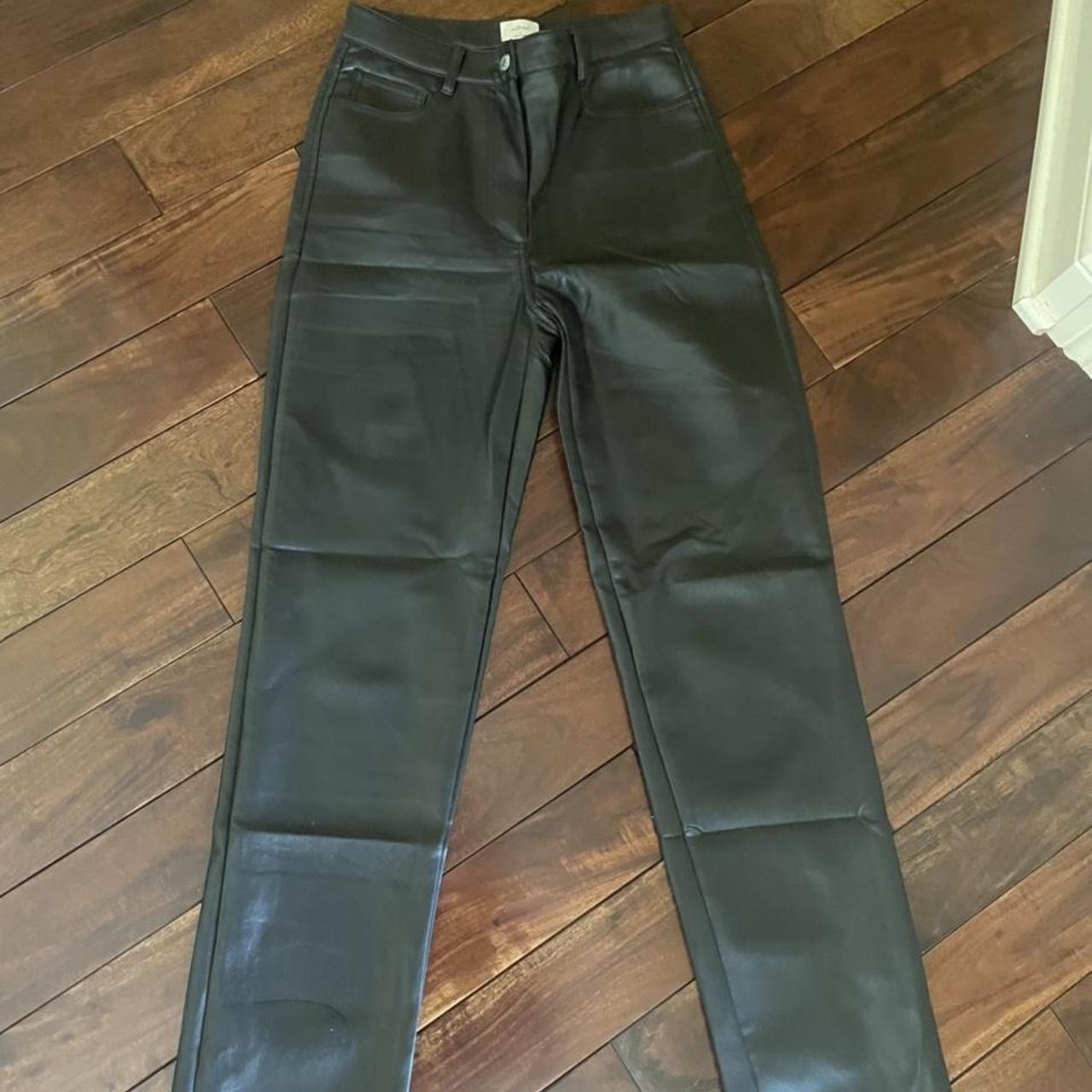 Aritizia melina leather pant in size 4 in the... - Depop