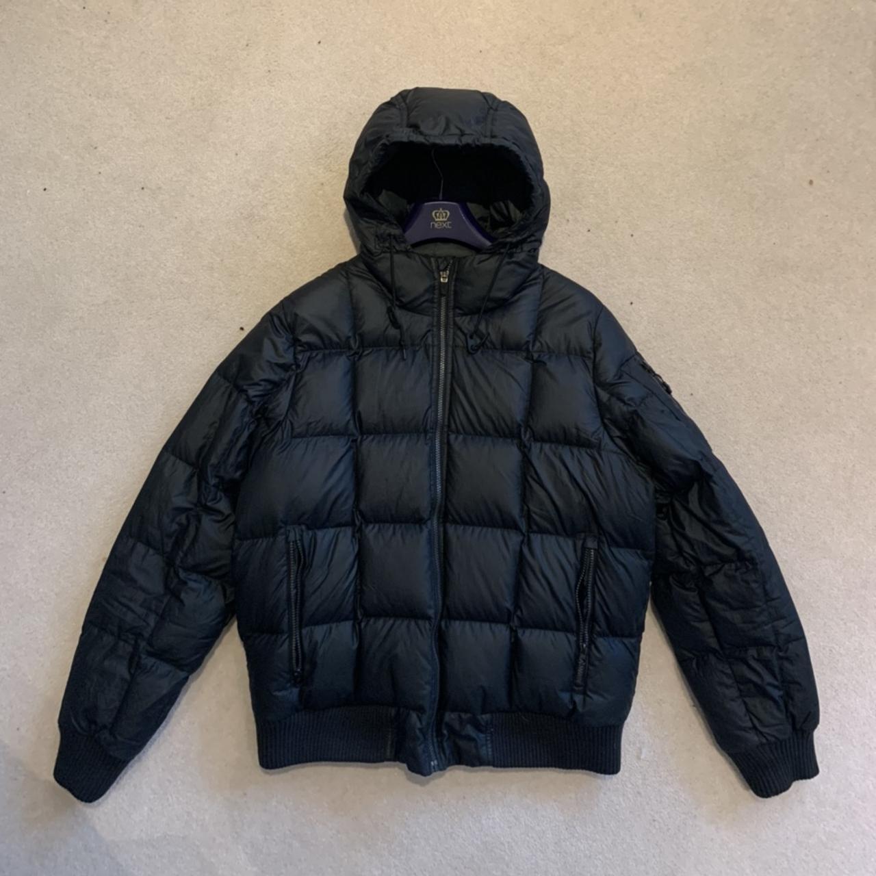 Nike black Puffa jacket Good condition other then... - Depop