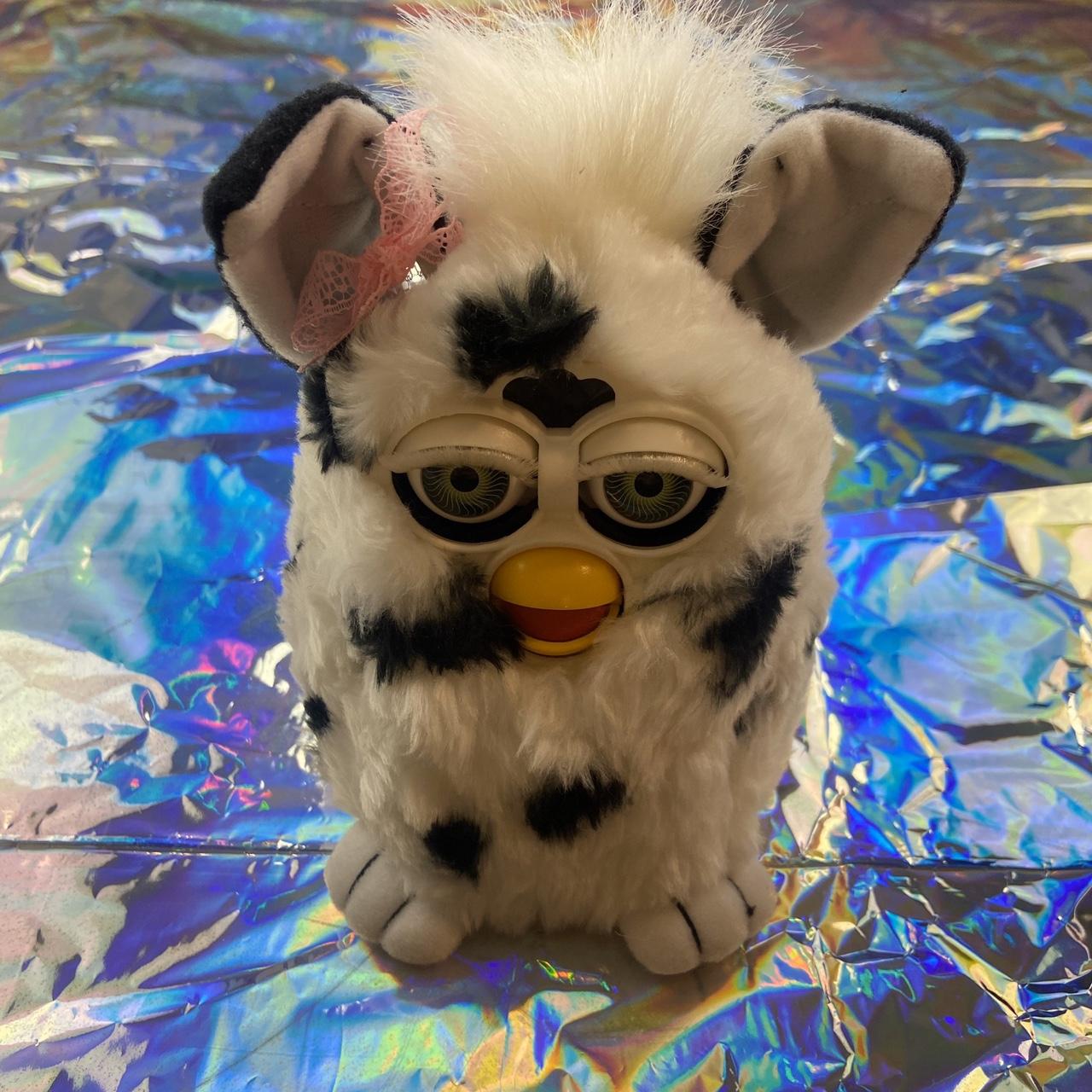 Furby white with black spots orders (dalmatian)