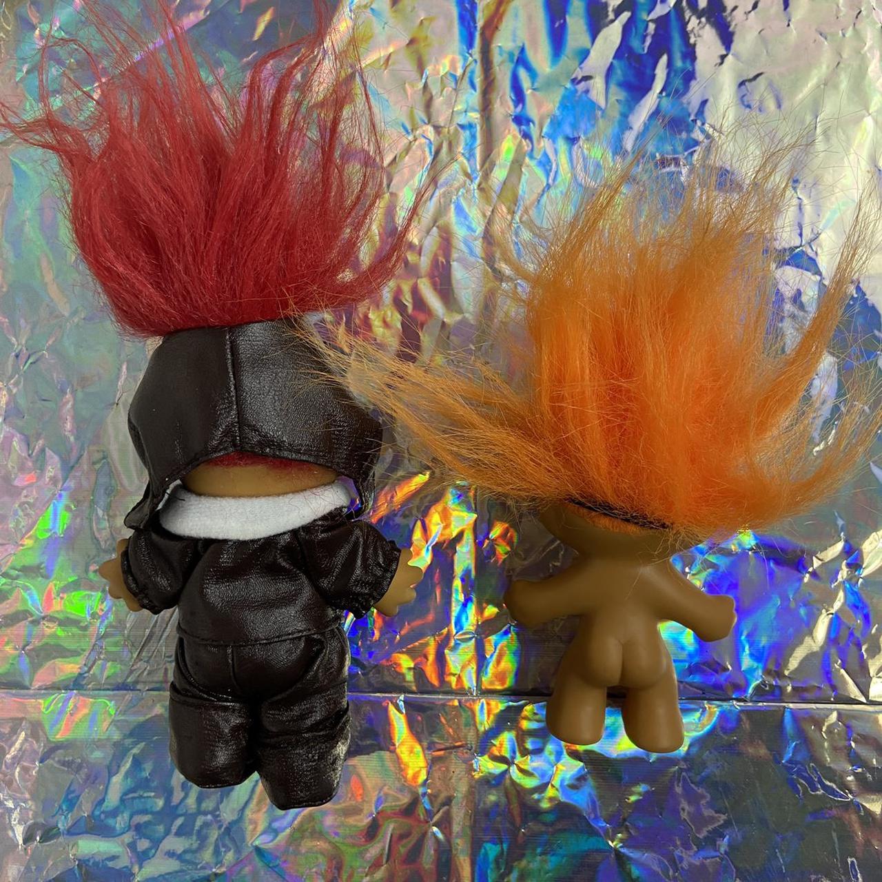 Vintage 90s Trolls Includes two dolls 4” Red Depop
