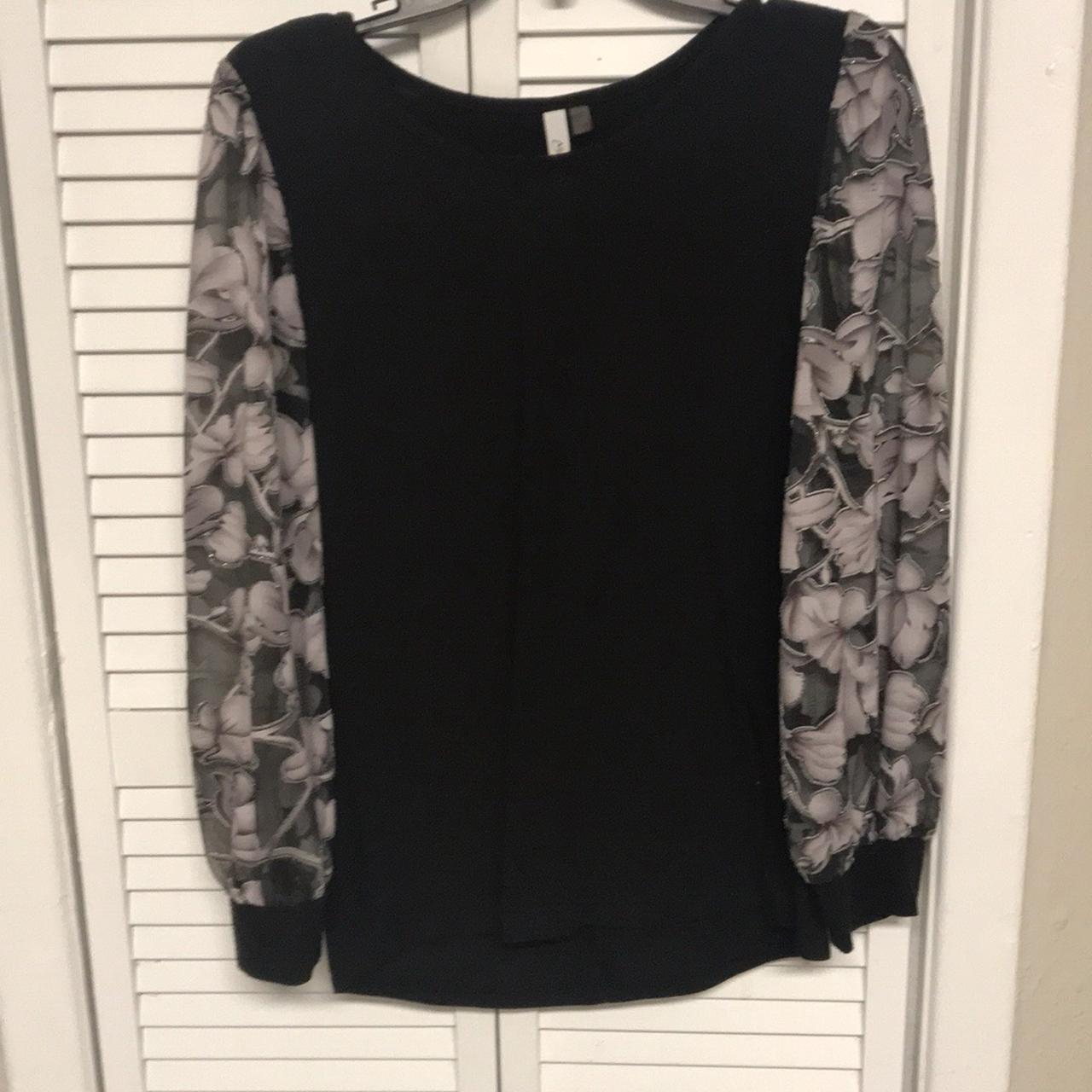 Free shipping- NY Collection Beautiful Black Blouse... - Depop