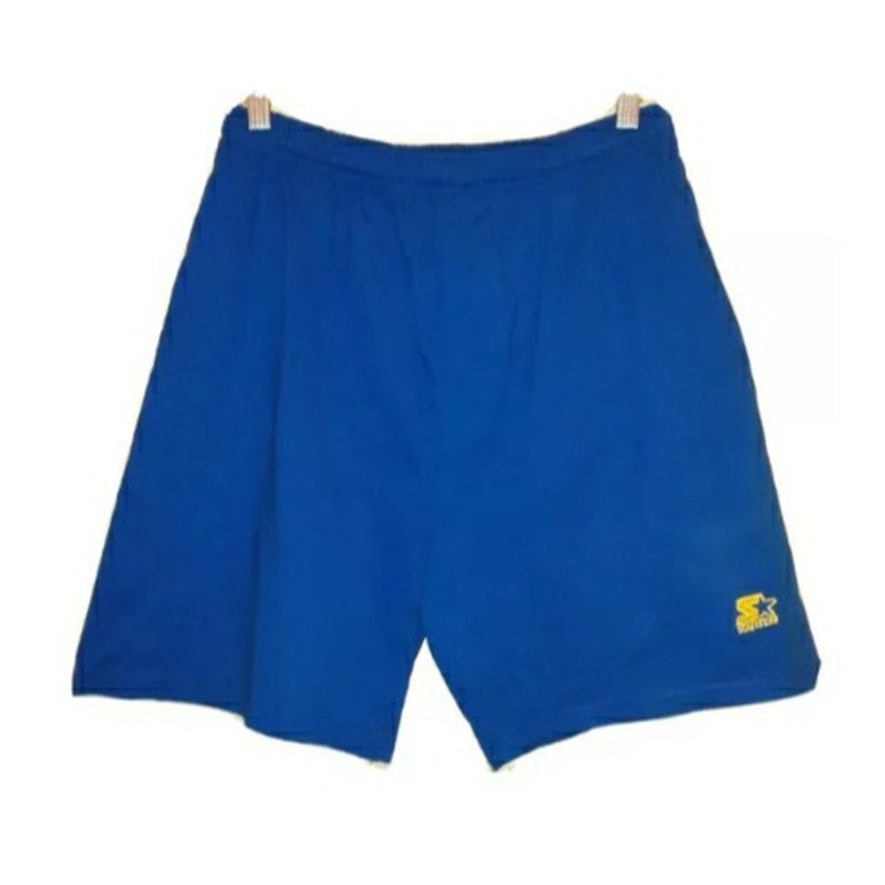 Starter Men’s Blue and Yellow Shorts | Depop