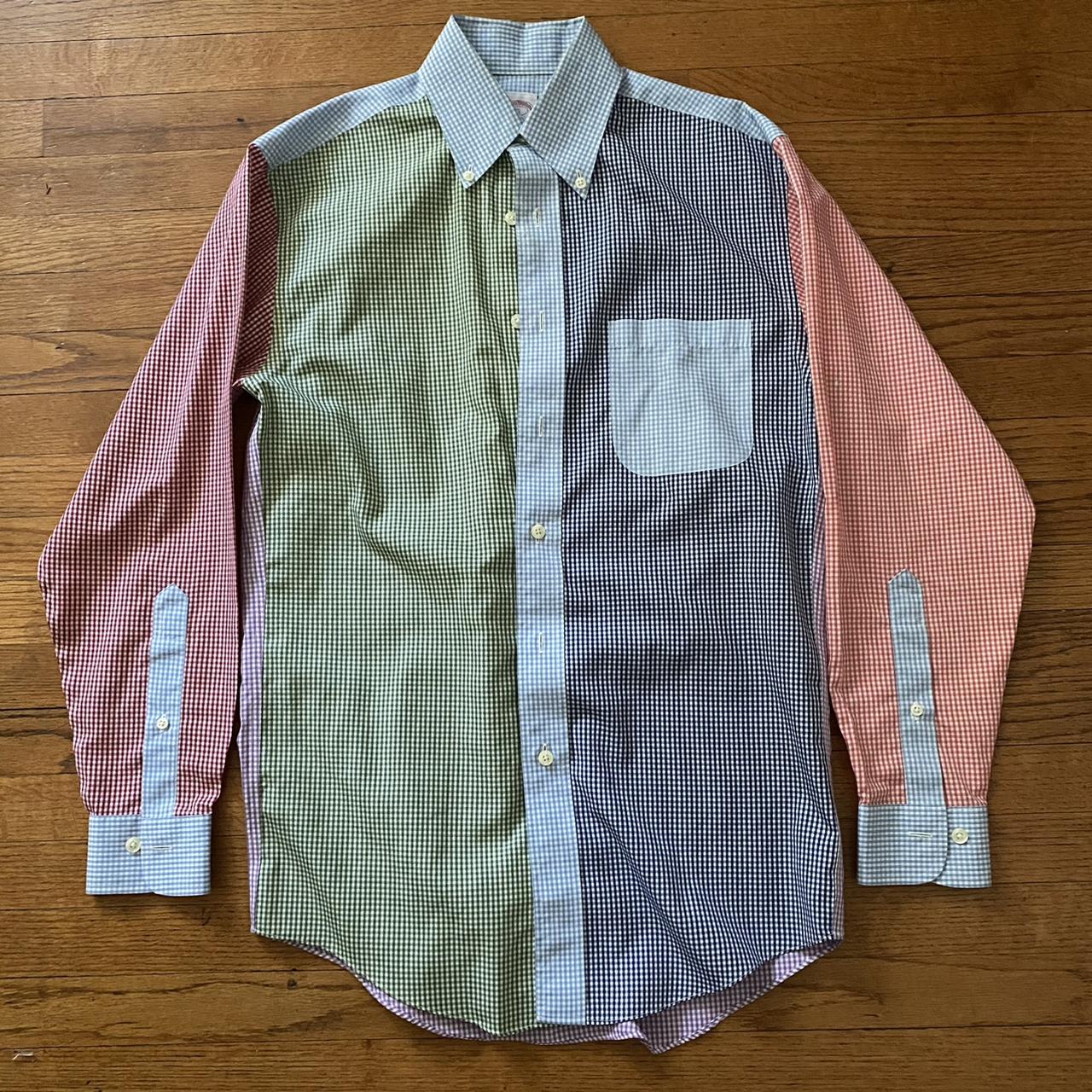 brooks brothers multi colored shirt