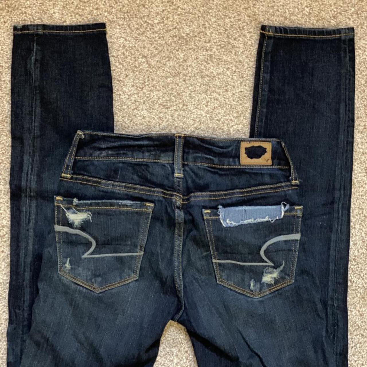 american eagle patch jeans ♡ FREE SHIPPING Depop