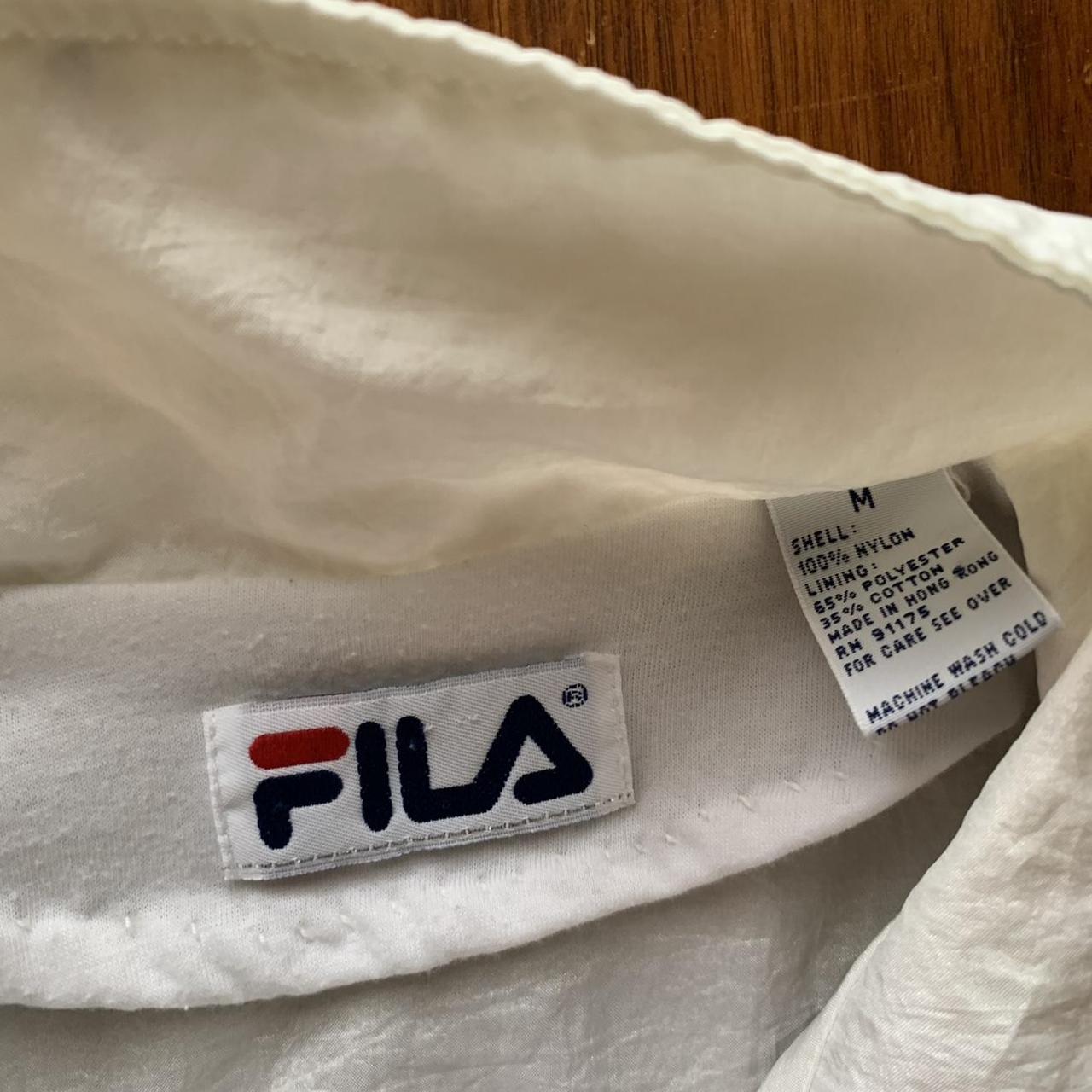 Human job Jet FILA vintage cropped windbreaker zip up jacket Size... - Depop