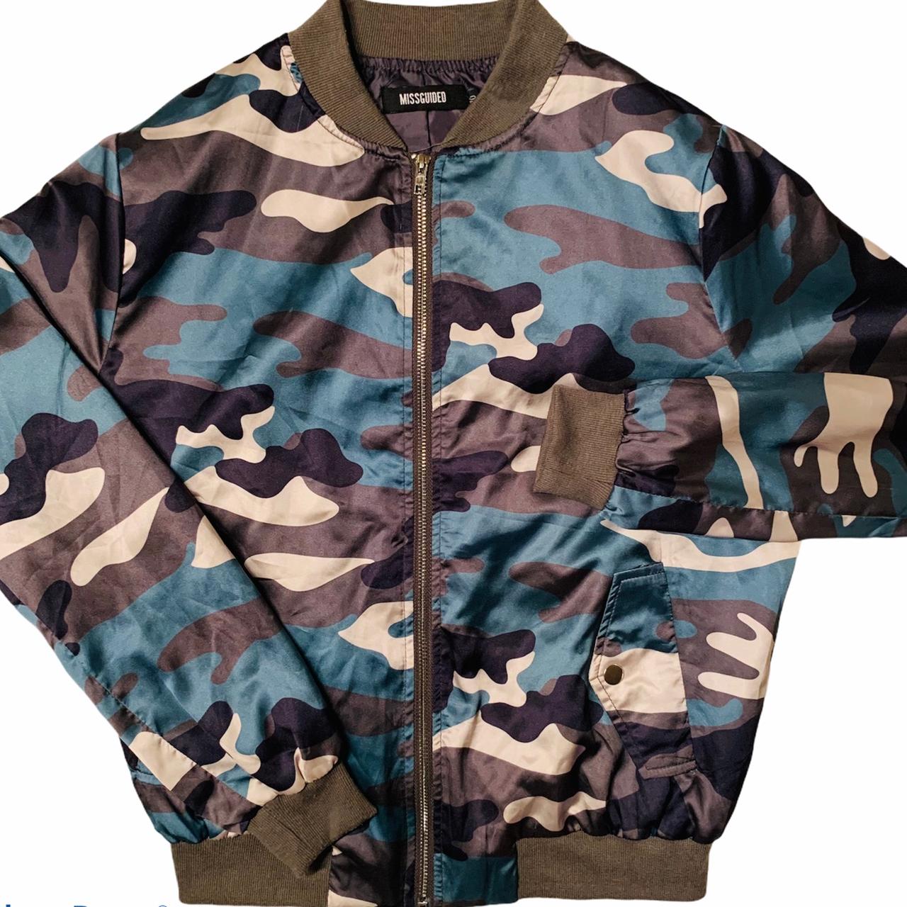 MISSGUIDED camo bomber jacket - Depop