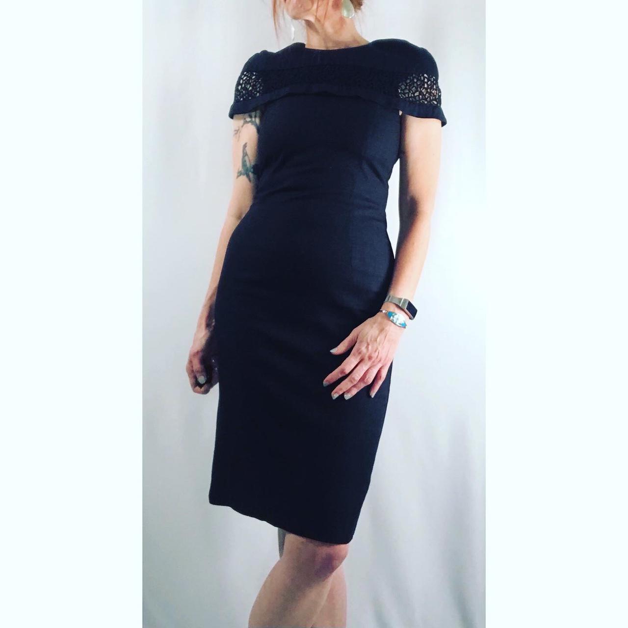 Vintage store Black Lace Pin Up Wiggle Dress