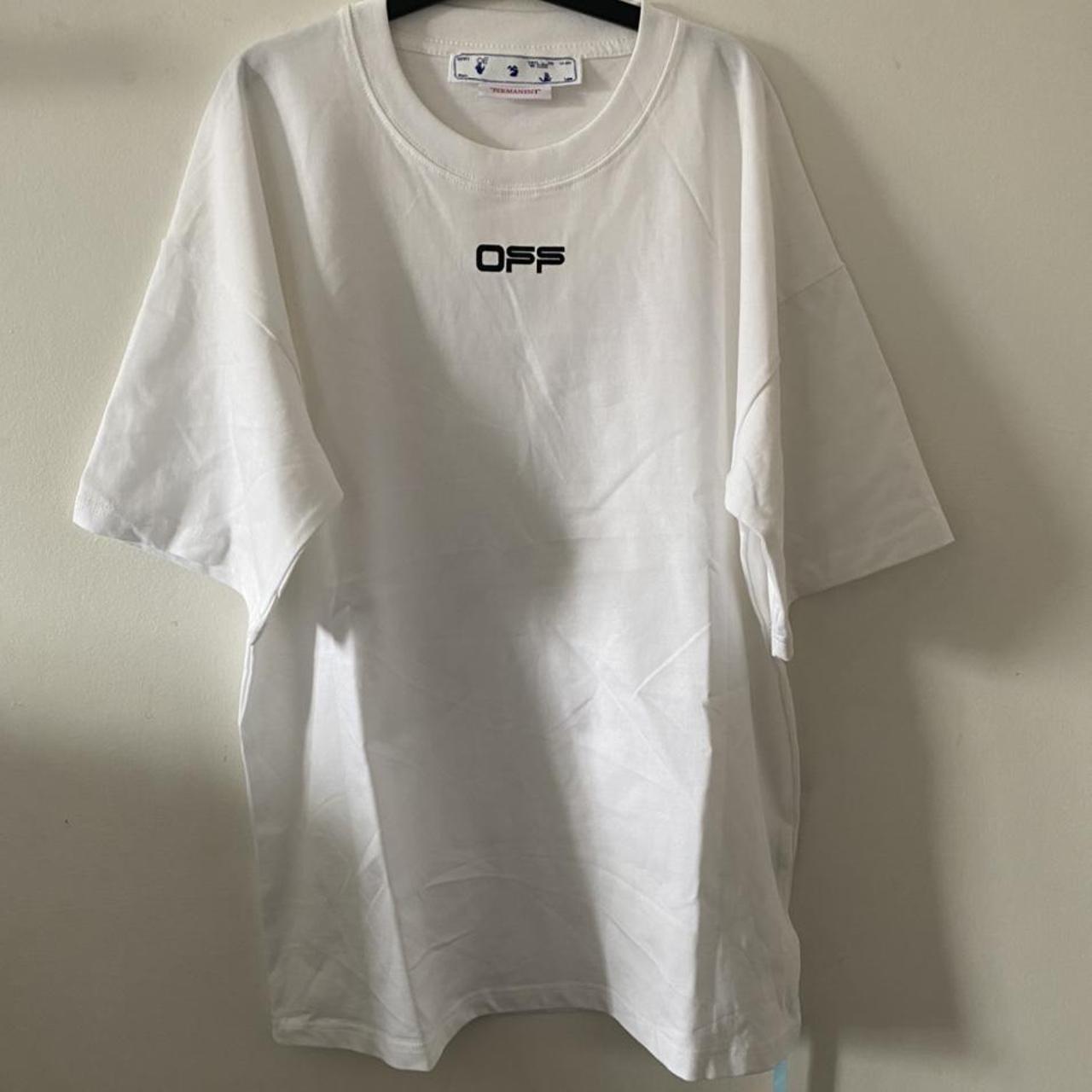 OFF WHITE reflective t shirt - Got it as a gift but... - Depop