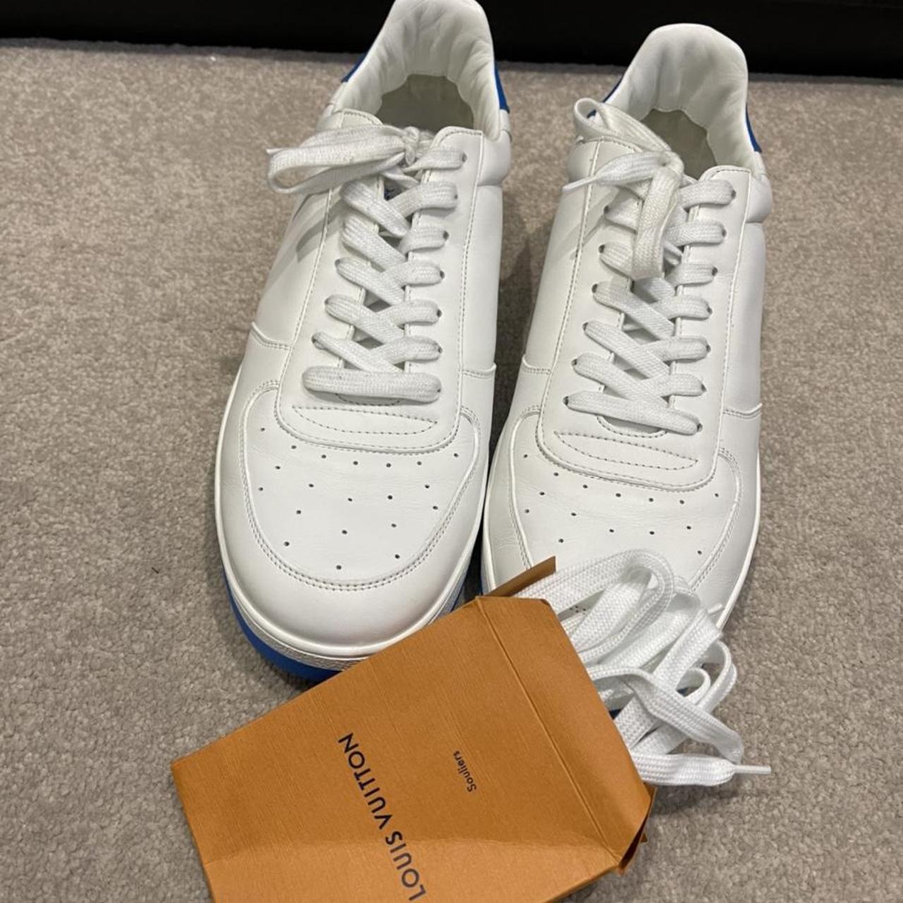 Rivoli leather low trainers Louis Vuitton White size 6.5 UK in