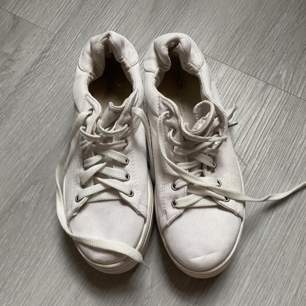 asos white chunky trainers