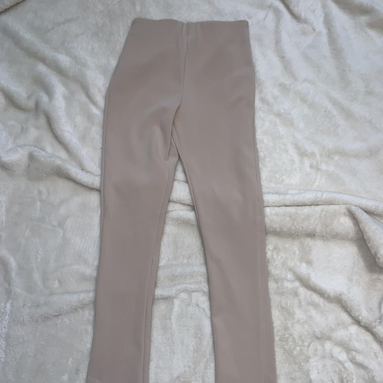 zara ottoman leggings sand