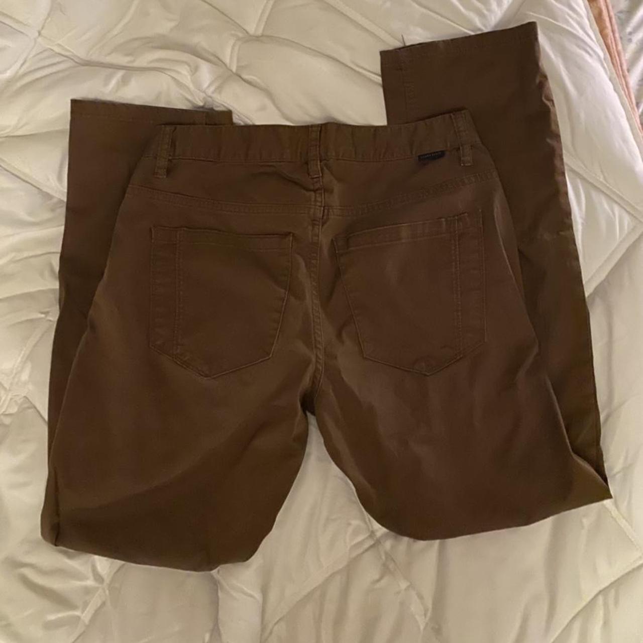 Perry Ellis Men's Brown and Khaki Trousers (2)