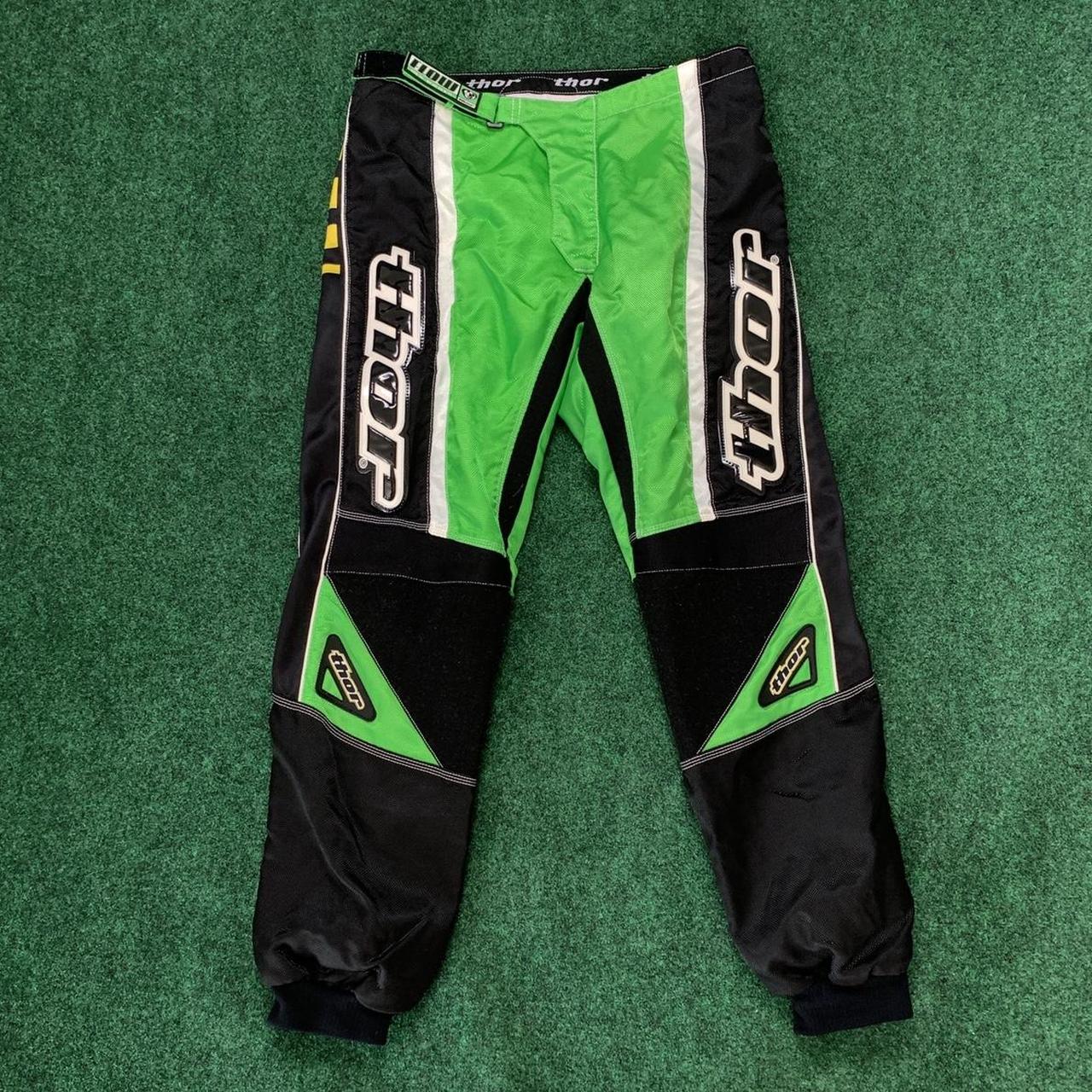 Thor Wear MX motocross BMX dirt bike racing green... - Depop