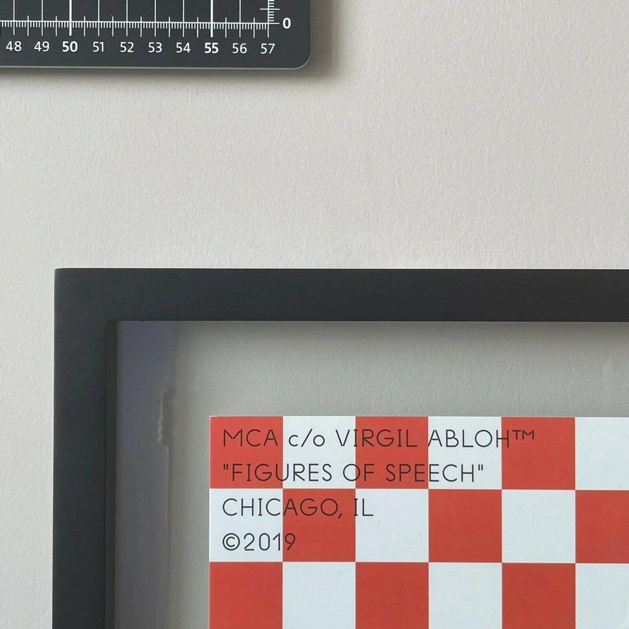 MCA c/o Virgil Abloh™ “Figures Of selling Speech” Checkered Poster