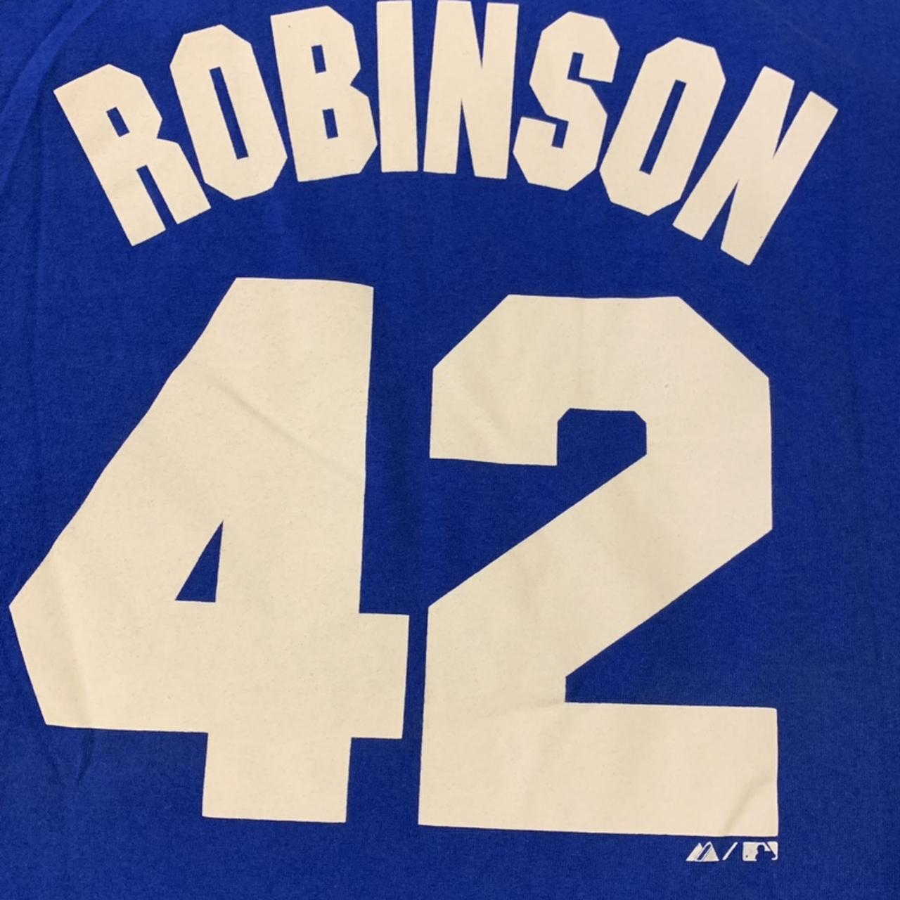 Vintage 1955 Jackie Robinson jersey made by Mitchell - Depop