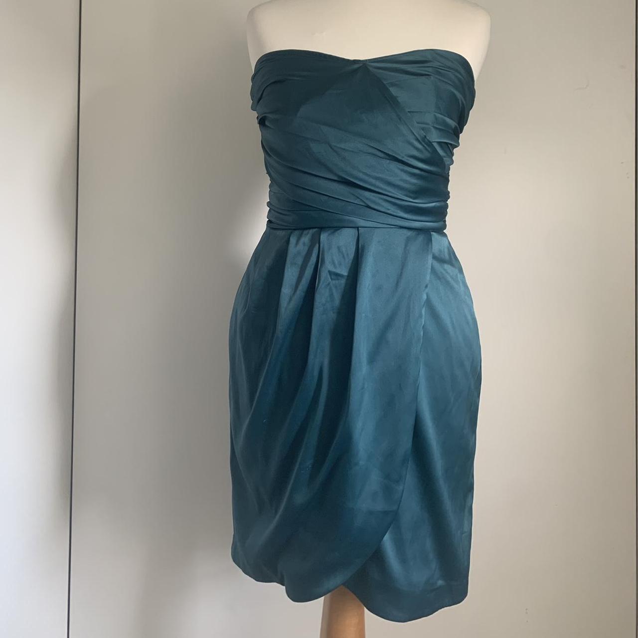 Women's Green and Blue Dress Depop
