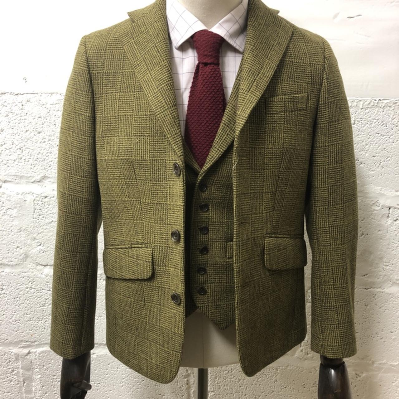 matching tweed jacket and waistcoat