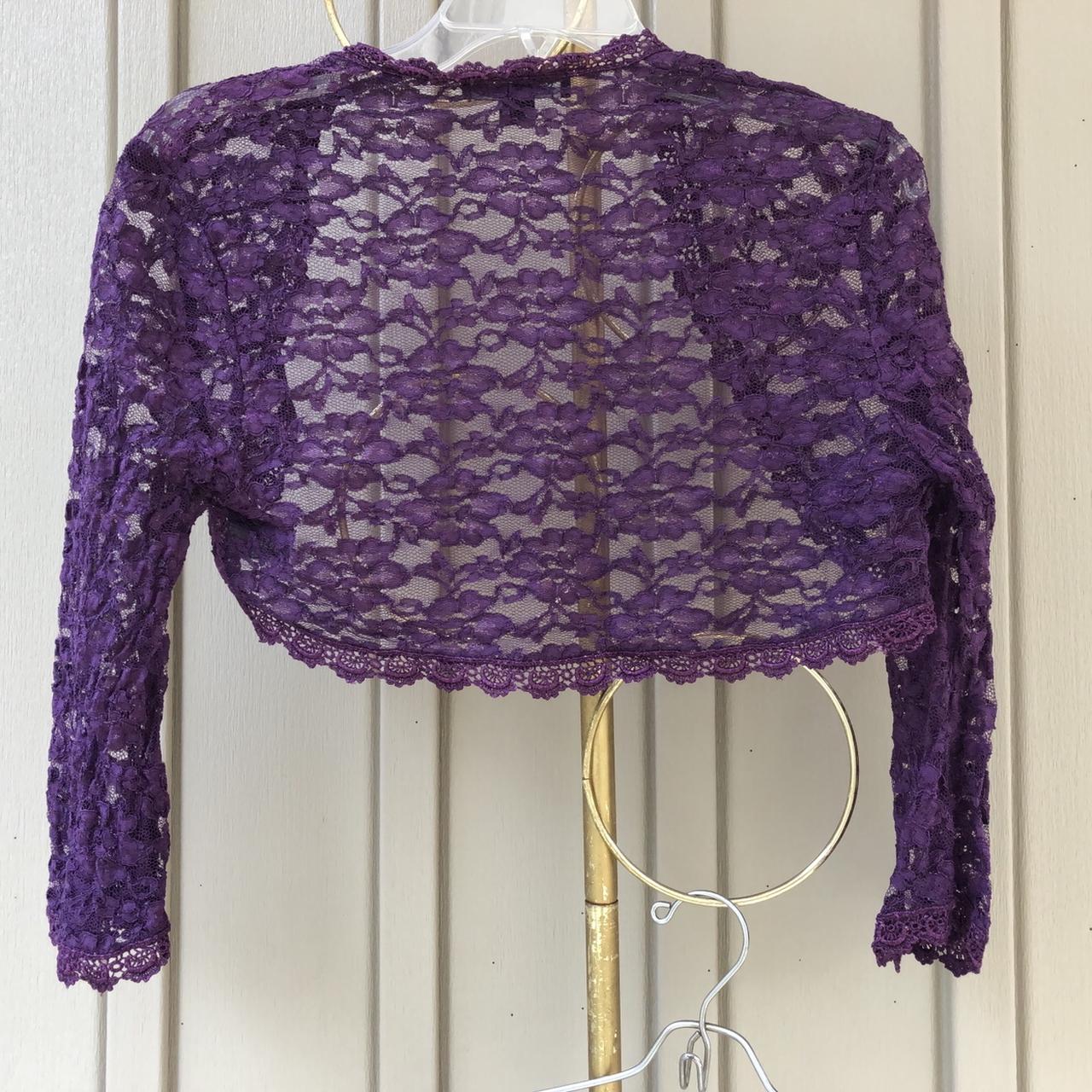 Dark hot sale purple bolero