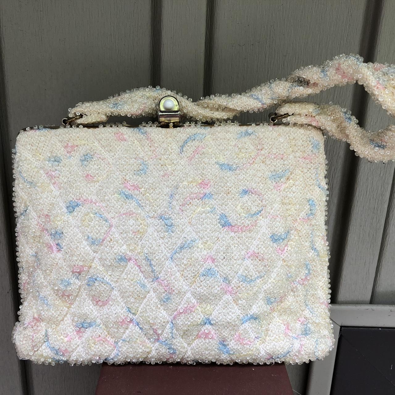 beaded faux “designer” purse ! Tagged Louis Vuitton - Depop