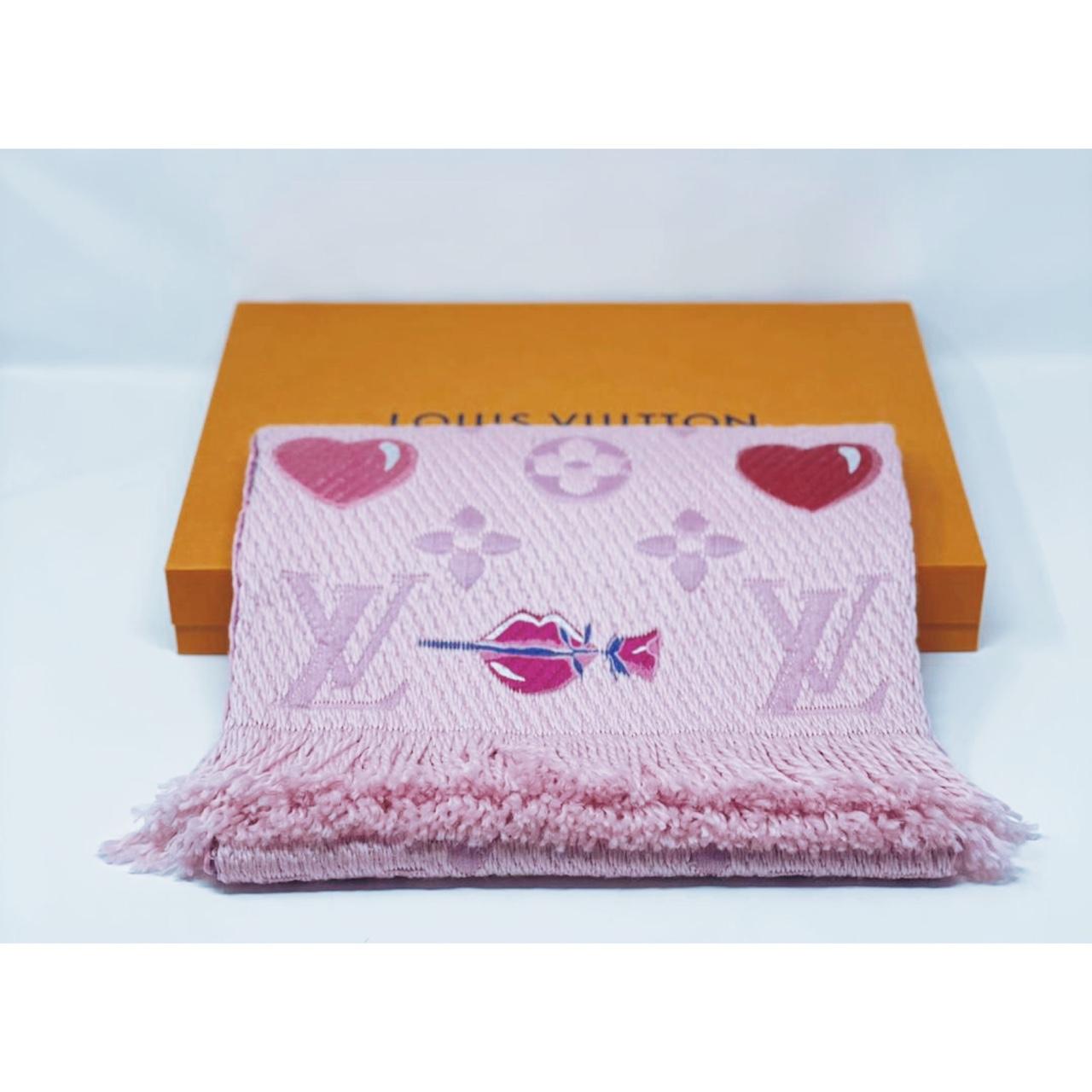 Louis Vuitton LOGOMANIA SCARF IN LA FOLIE Pink Wool ref.249835 - Joli Closet