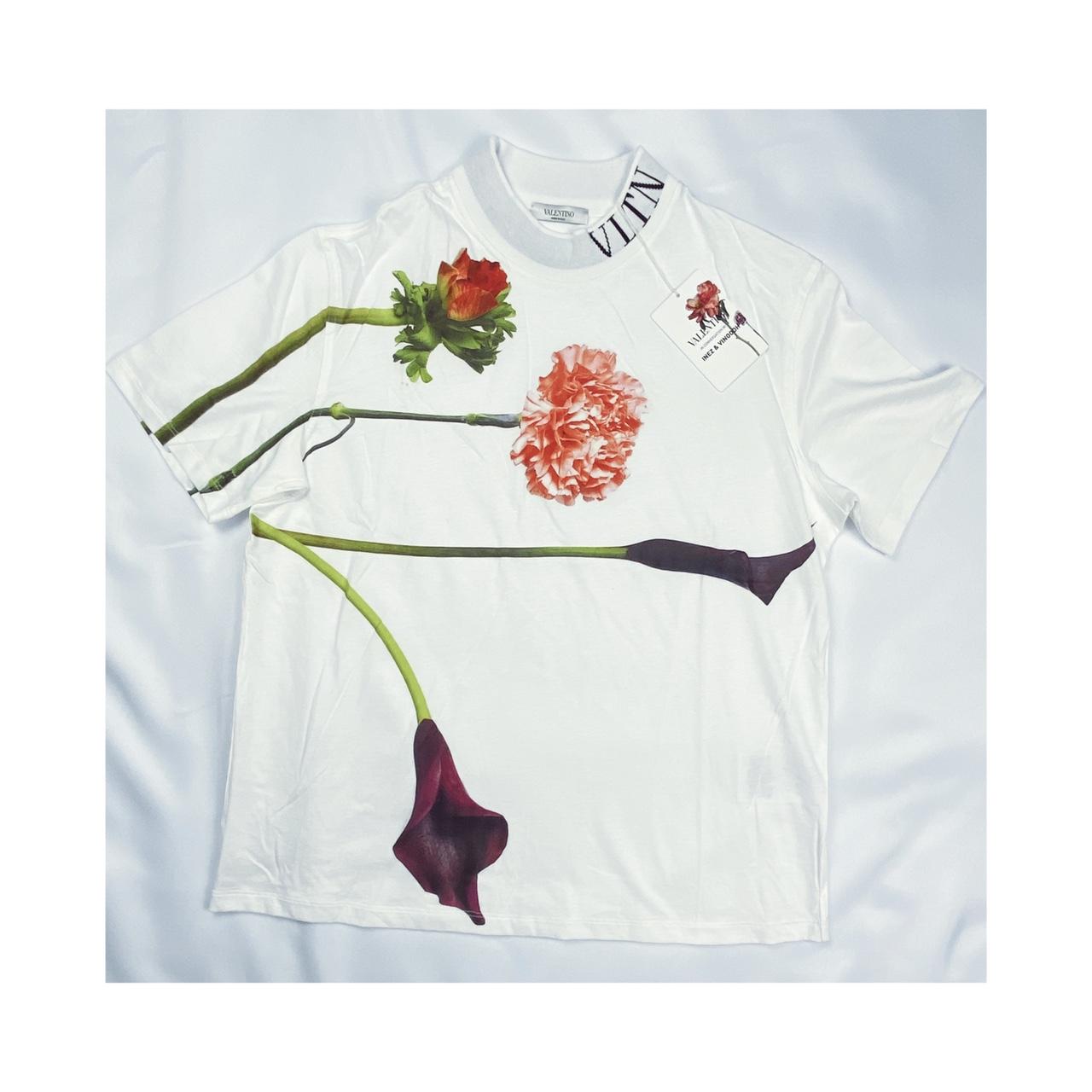 Valentino flower discount t shirt