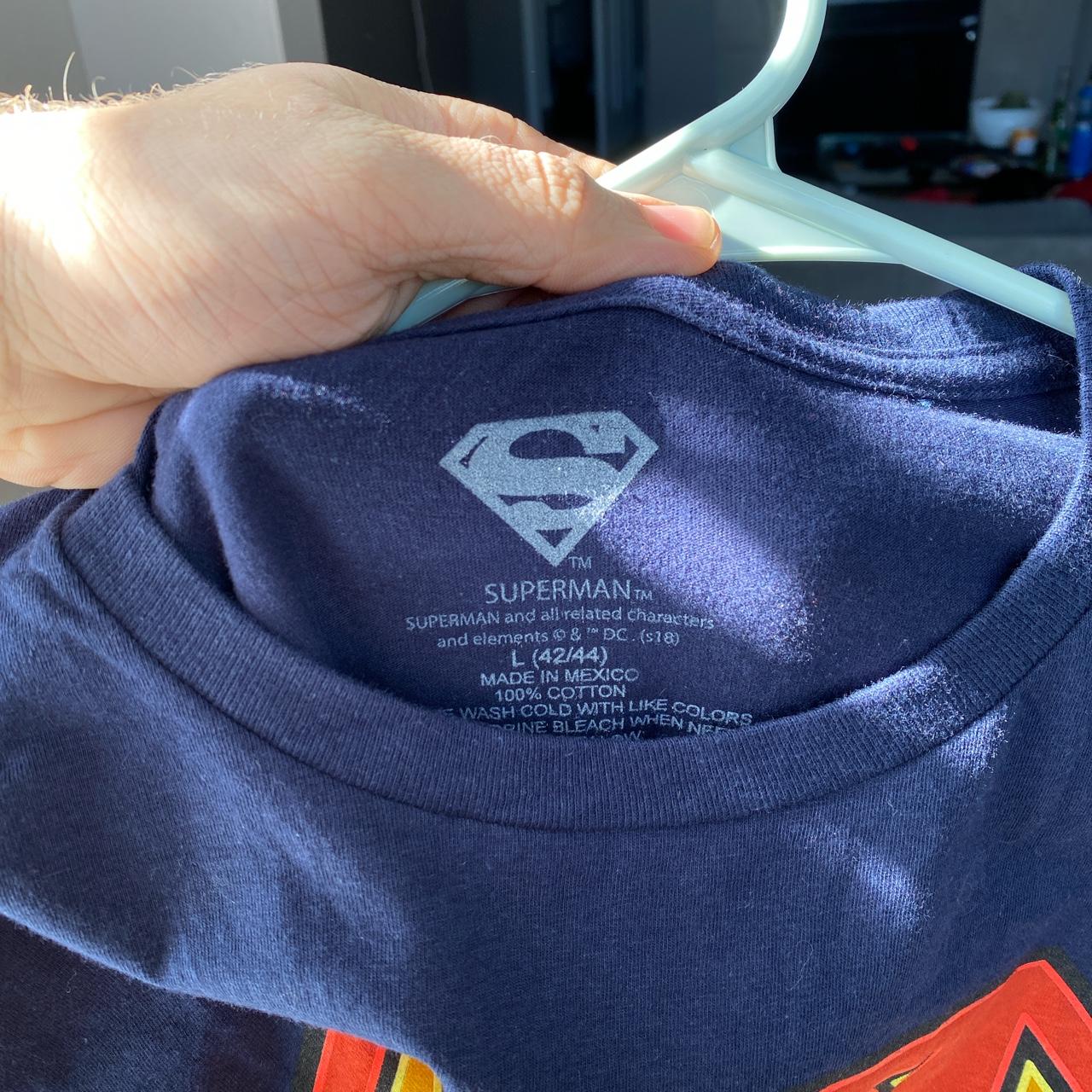 Target Men's Navy and Red Tshirt Depop