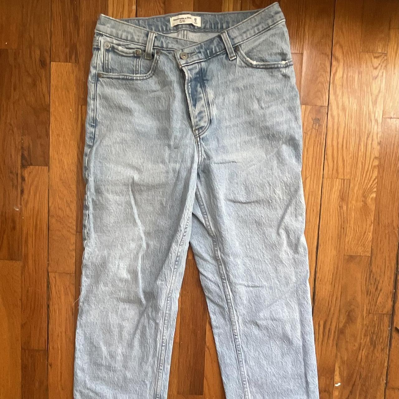 ABERCROMBIE CURVE LOVE CROSSOVER JEANS the... - Depop