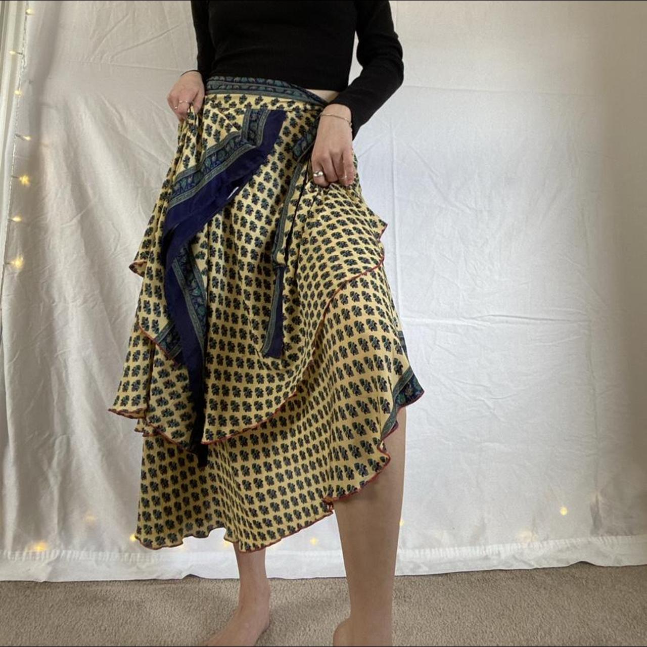 Silky Layered Wrap Skirt ✨ Features ...