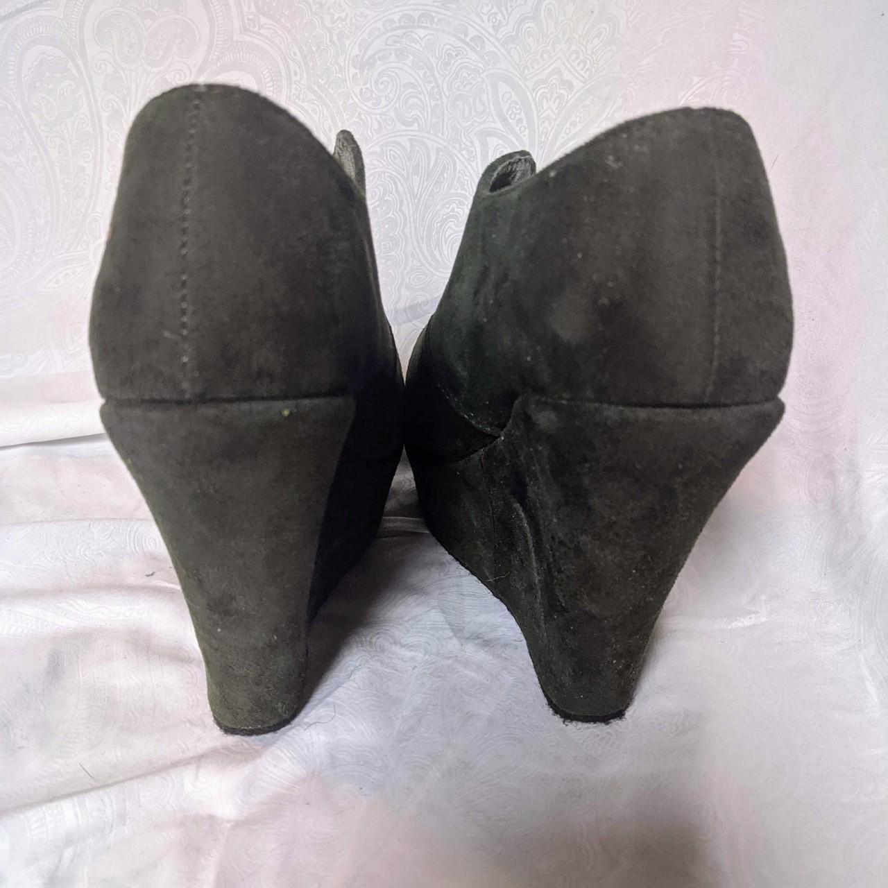 olive green wedge boots