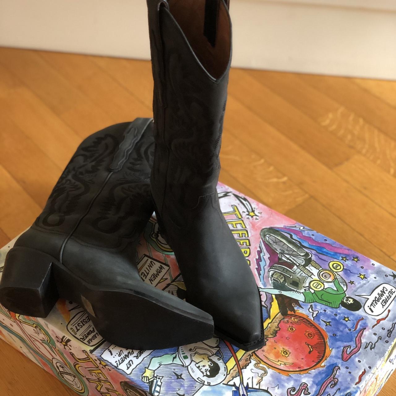 jeffrey campbell dagget western boot latte