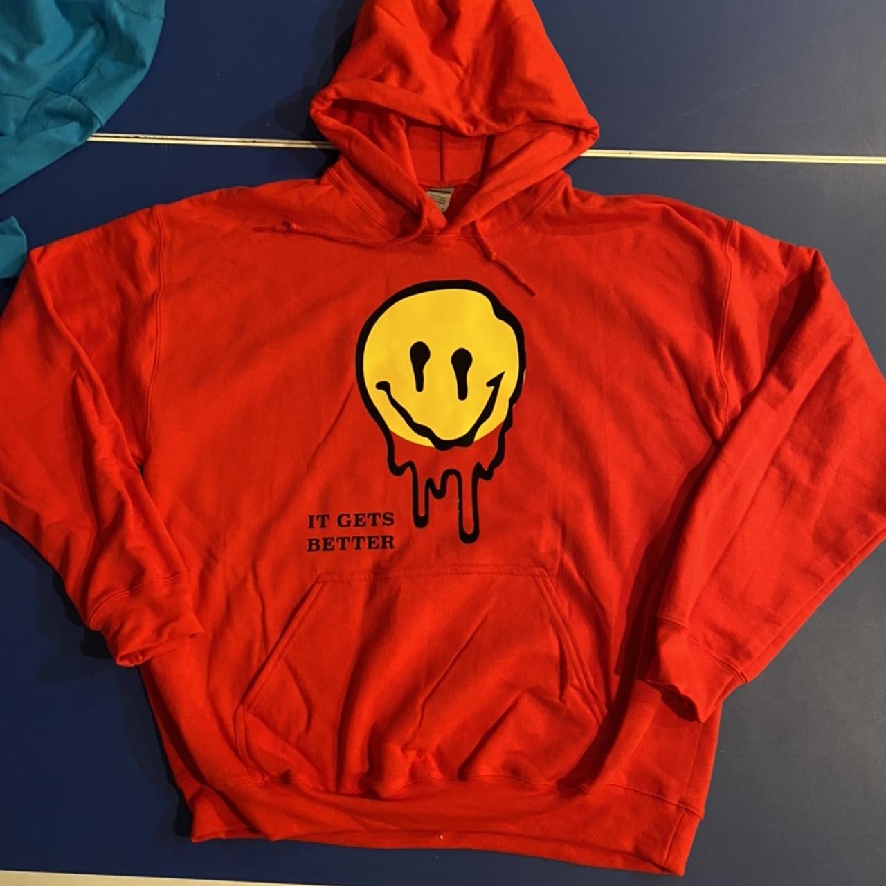 Nike smiley face clearance hoodie