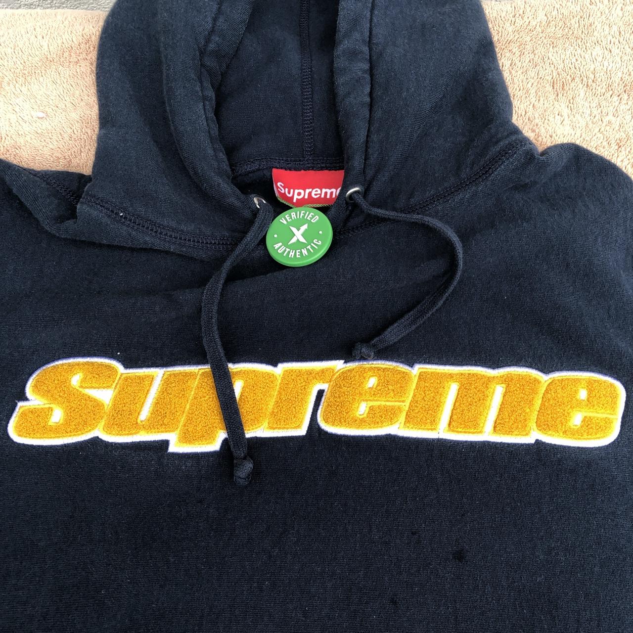 ♦️NEED GONE ASAPP♦️ Supreme Chenille Hooded Sweatshirt... - Depop