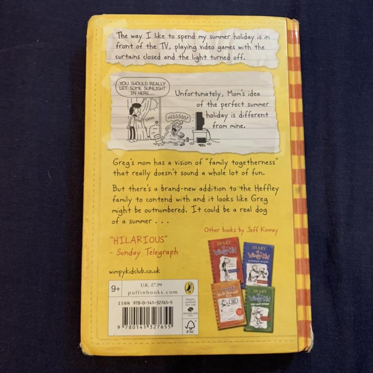 diary-of-a-wimpy-kid-dog-days-hardback-book-by-jeff-depop