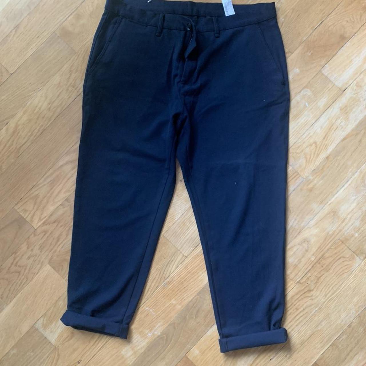 Zara Men s Navy Trousers Depop zara-men-s-navy-trousers-depop