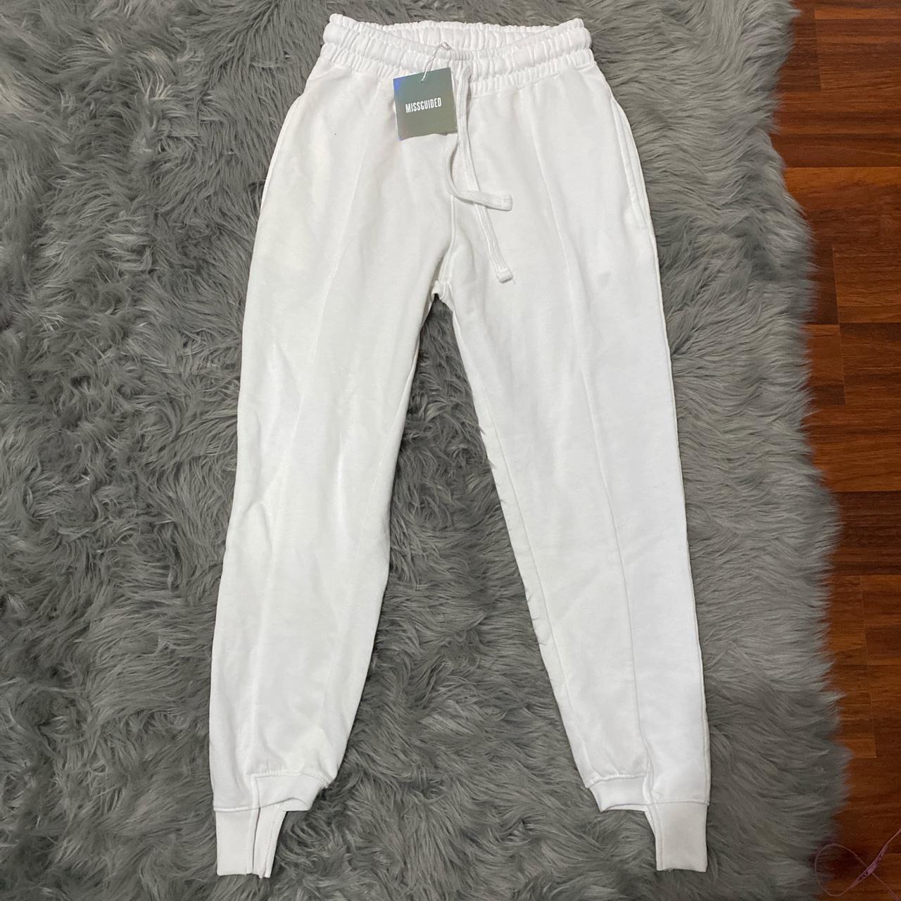 Missguided discount white joggers