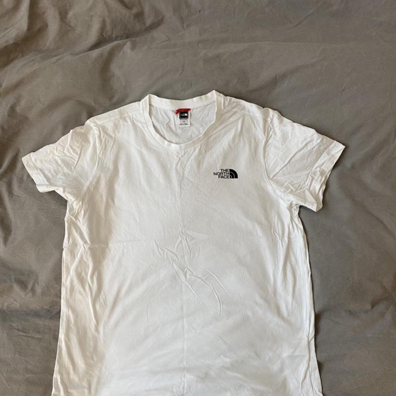 Plain white North Face tshirt Great condition, size... - Depop