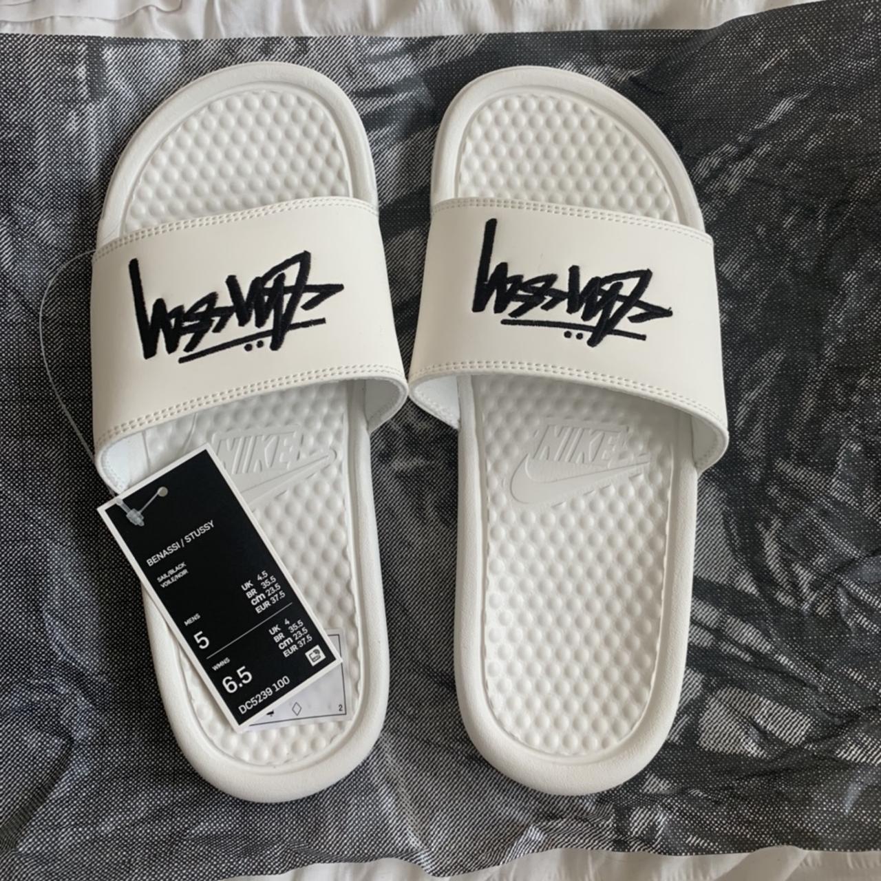 white stussy slides