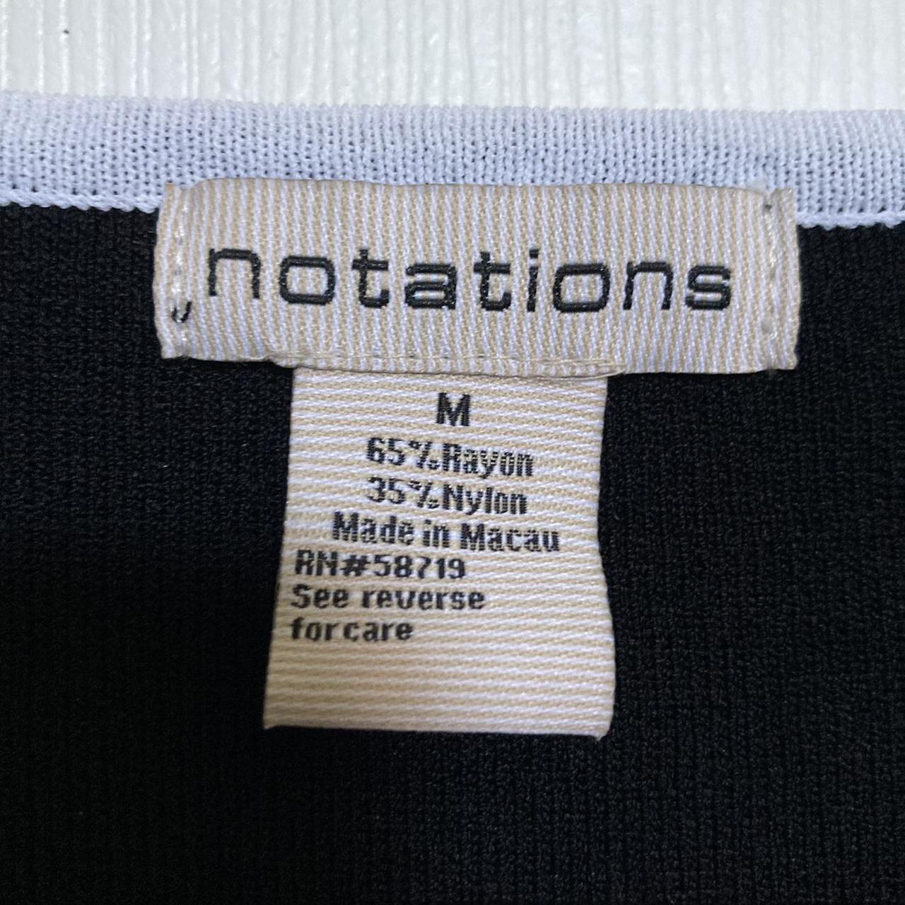 Notations Women's Black and White Jumper (2)