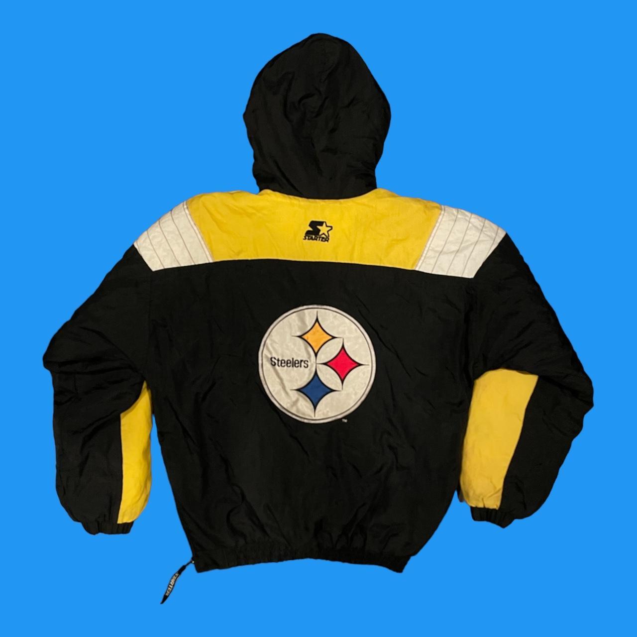 Vintage Pittsburgh Steelers Starter Puffer Jacket - Depop