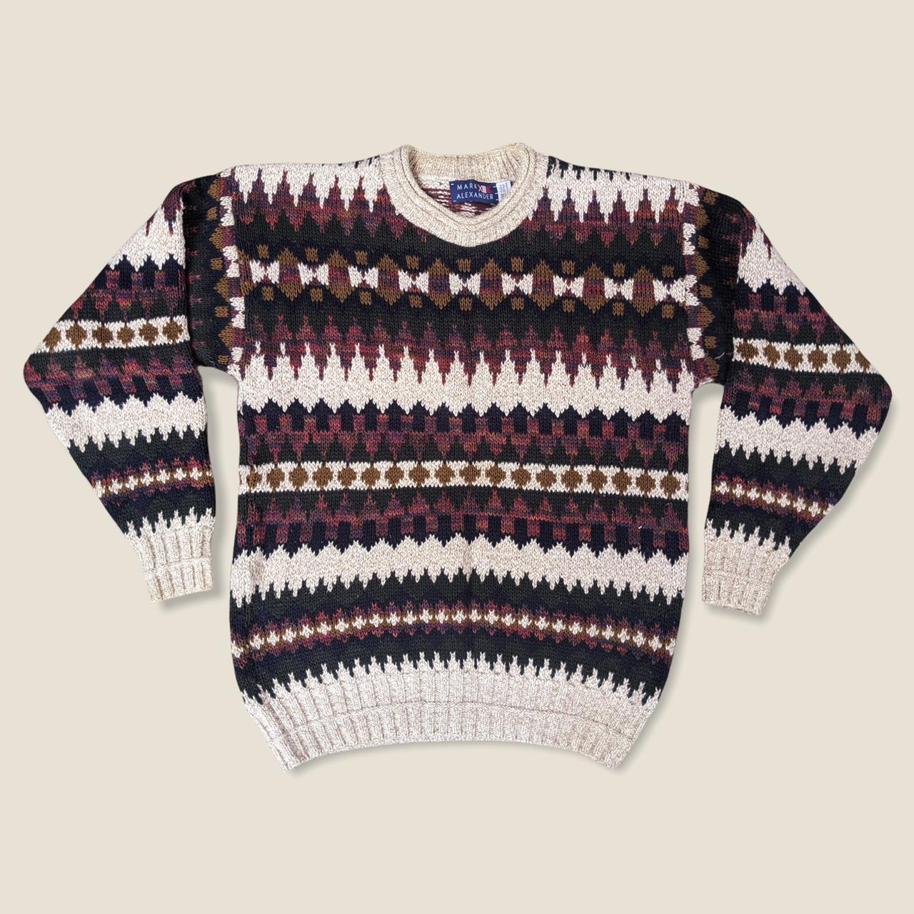 Vintage Grandpa Dad Sweater Pullover Crewneck jumper... - Depop