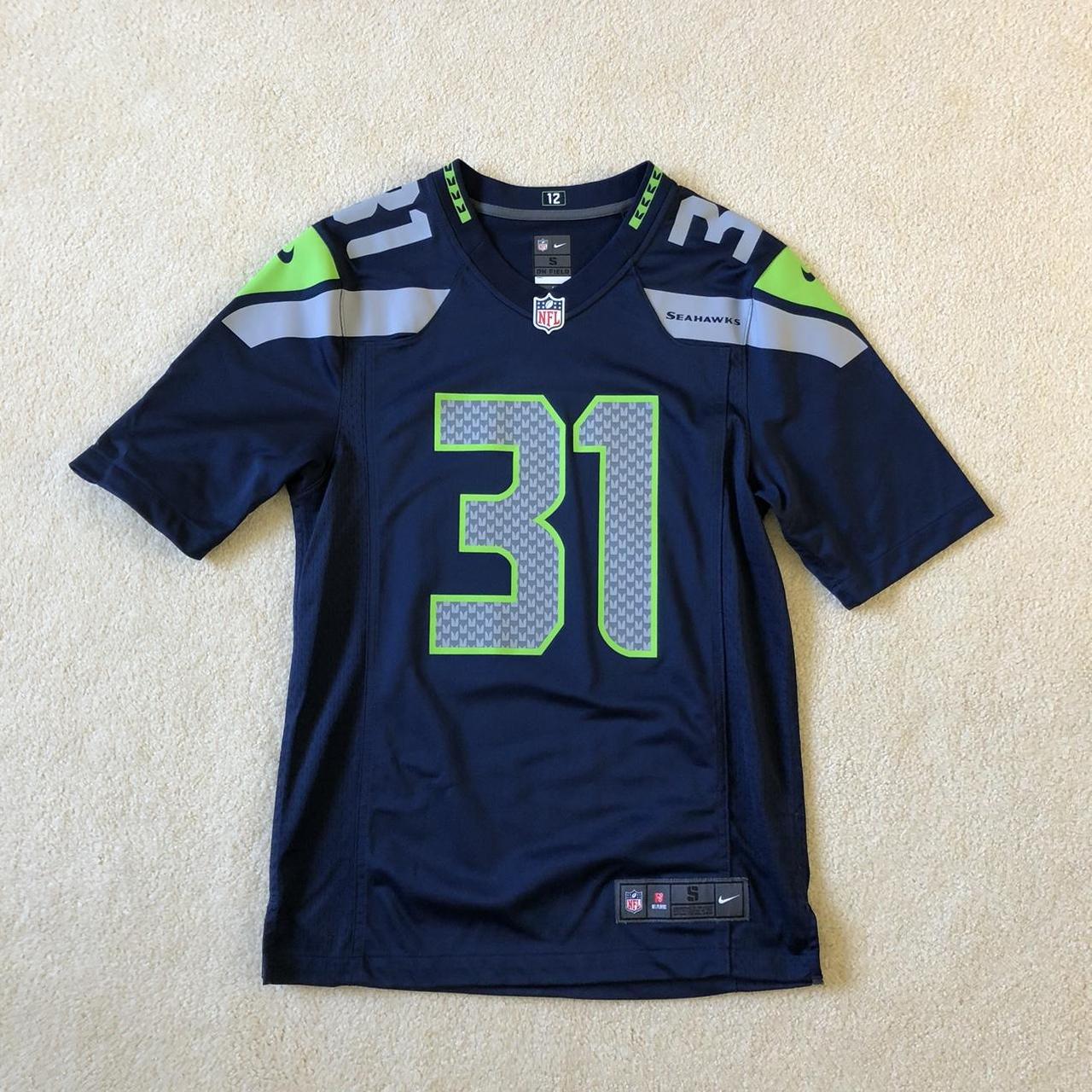 Men's Game Seattle Seahawks NO.31 Kam Chancellor Throwback Jersey - Royal